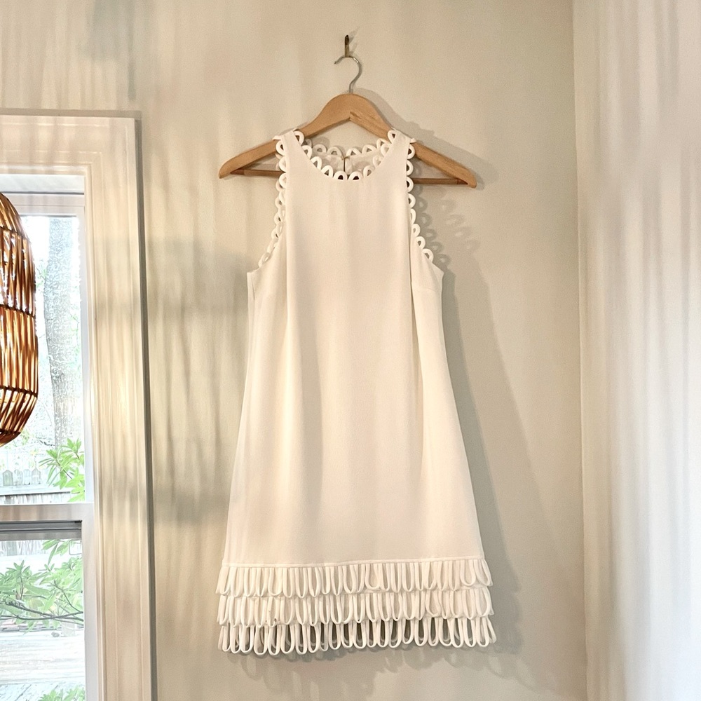 Trina Turk White Festive Dress